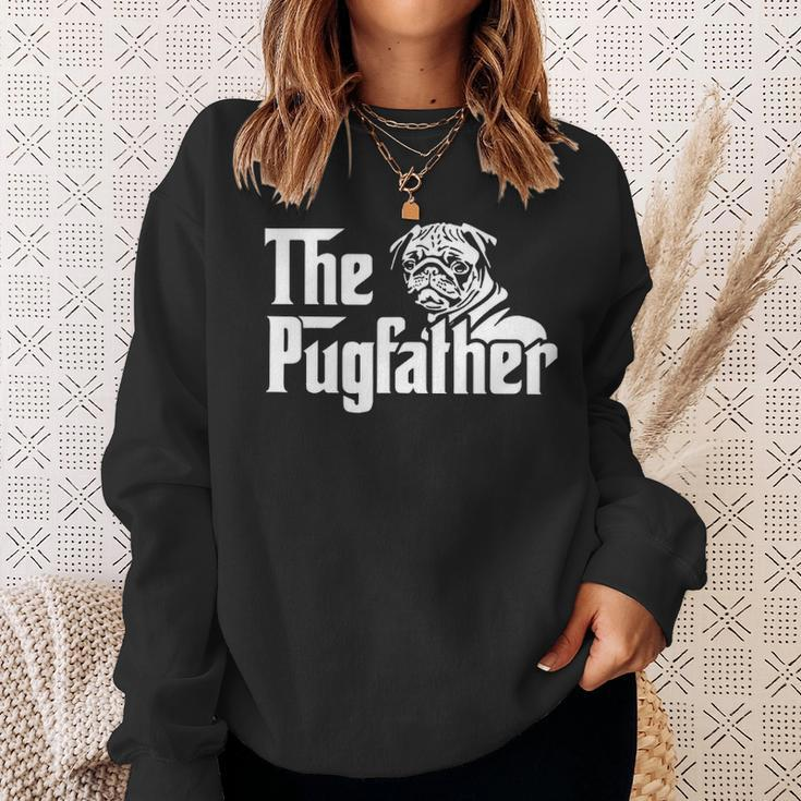The Pugfather Pug Dad Father's Day Pug Lovers Sweatshirt Gifts for Her