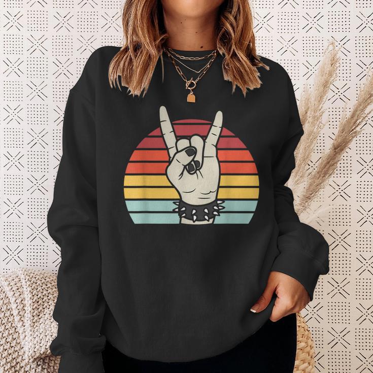 Punk Rock Vintage Retro 80'S Rock Band Sweatshirt Gifts for Her