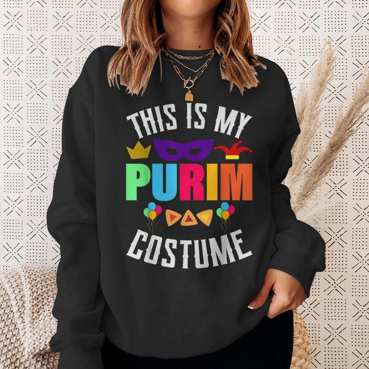 This Is My Purim Costume Purim Jewish Holiday Festival Jew Sweatshirt Gifts for Her