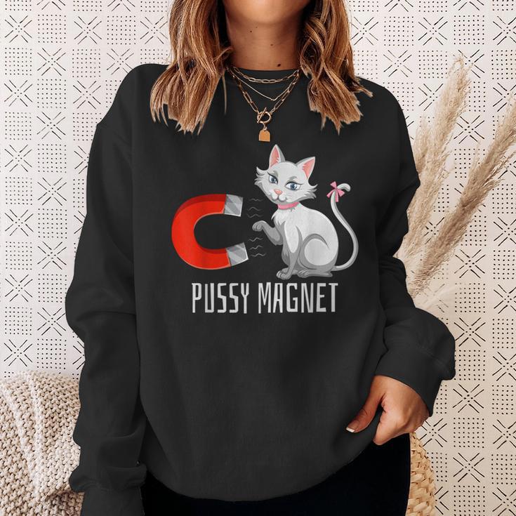 Pussy Magnet Cat Persons Attractive Magnet Sweatshirt Geschenke für Sie