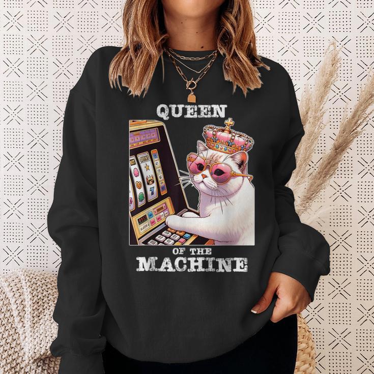 Queen Of The Slot Machine Casino Gambling Lover Sweatshirt Gifts for Her