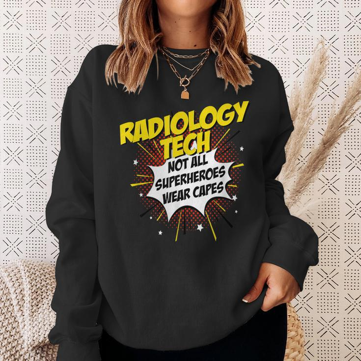 Radiology Tech Superhero Comic Idea Sweatshirt Gifts for Her