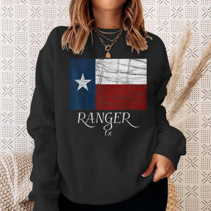 Ranger Tx City State Texas Flag Sweatshirt Gifts for Her