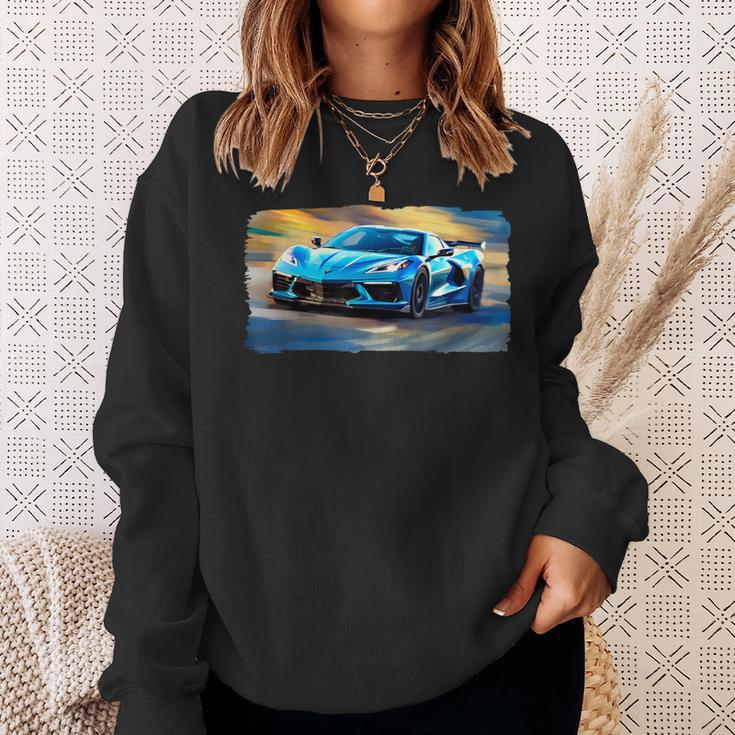 Rapid Blue C8 In A Blur Sweatshirt Gifts for Her