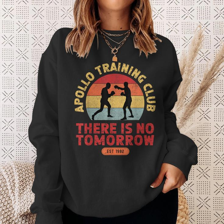 There Is No Tomorrow Boxing Motivation Retro Apollo Club Sweatshirt Gifts for Her