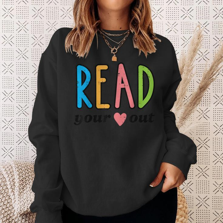 Read Your Heart Read Reading Librarian Book Across America Sweatshirt Gifts for Her