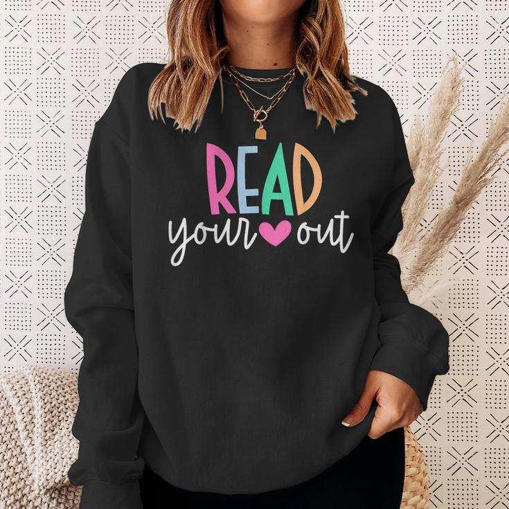 Read Your Heart Read Reading Librarian Book Across America Sweatshirt Gifts for Her