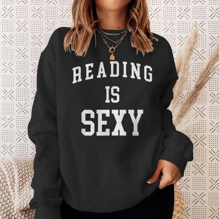 Reading Is Sexy Bookworm Book Lover Sweatshirt Gifts for Her