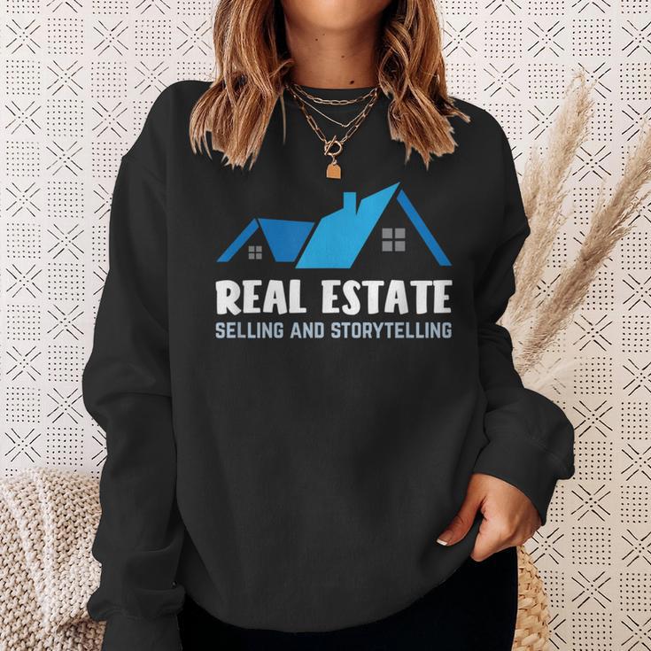 Real Estate Selling And Storytelling For House Hustler Sweatshirt Gifts for Her