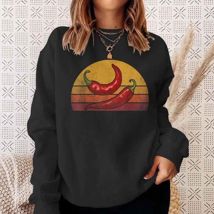 Red Chili-Peppers Red Hot Vintage Chili-Peppers Sweatshirt Gifts for Her