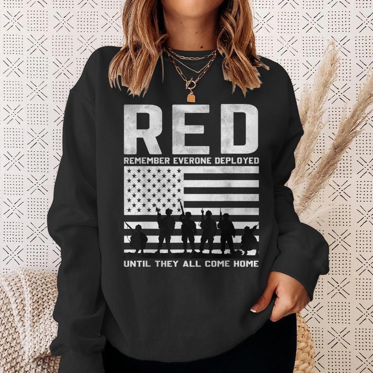 Red Friday Military Us Flag Until They Come Home My Soldier Sweatshirt Gifts for Her