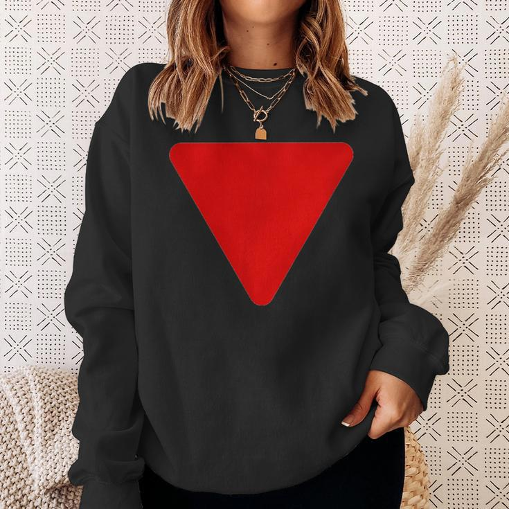 Red Triangle Symbol Of Resistance Free Palestine Gaza Sweatshirt Gifts for Her