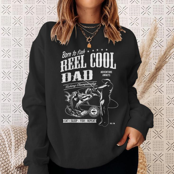 Reel Cool Dad Fishing Fathers Day Sweatshirt Gifts for Her