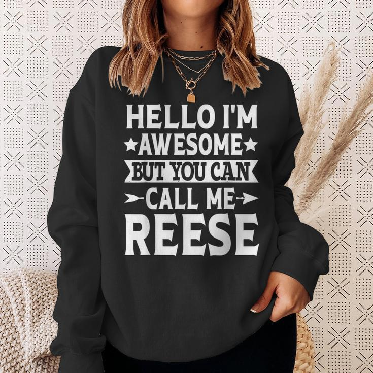 Reese Surname Awesome Call Me Reese Family Last Name Reese Sweatshirt Gifts for Her