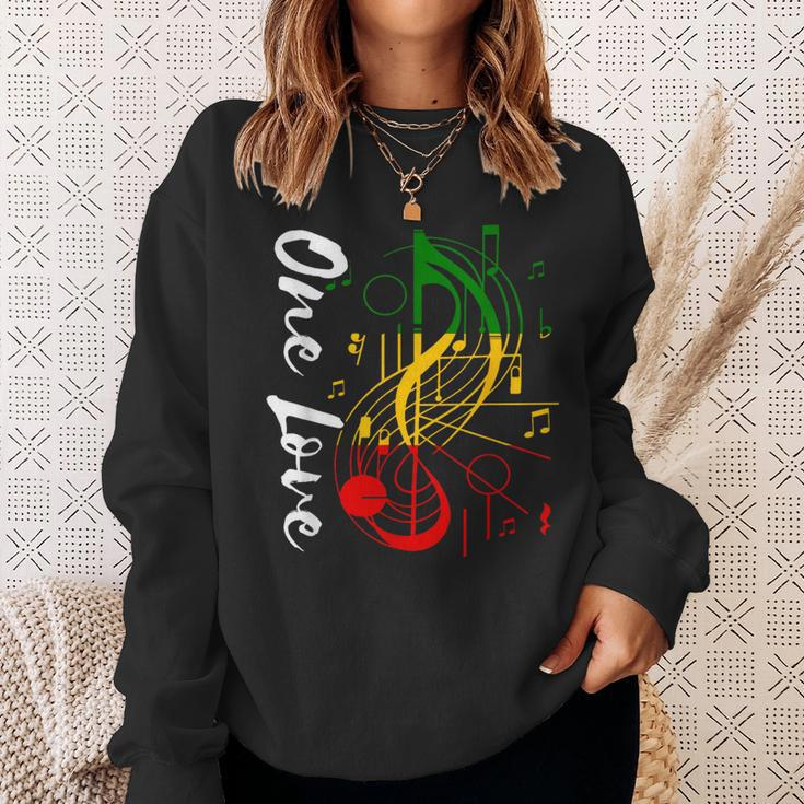 Reggae Rastafari Roots One Love Rastafarian Reggae Music Sweatshirt Gifts for Her