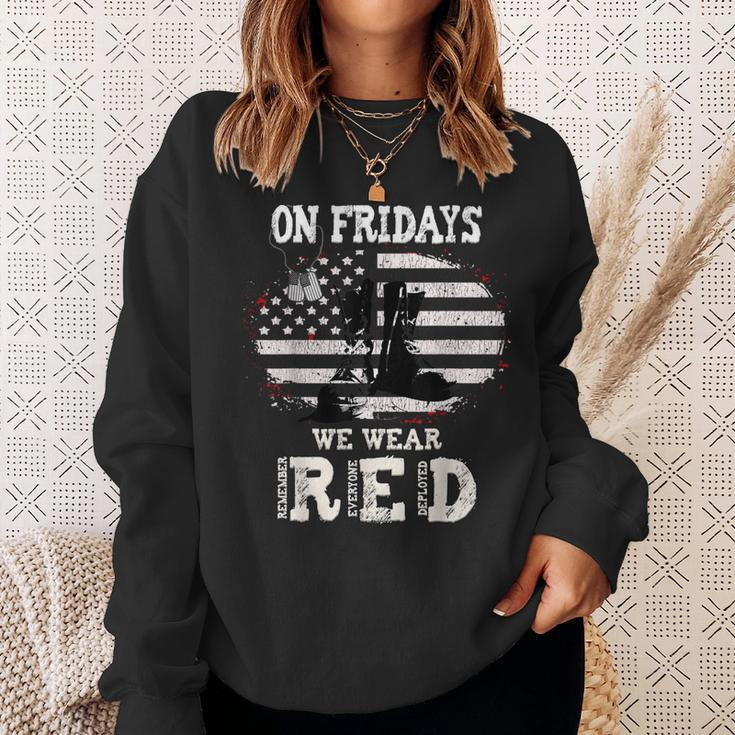 Remember Everyone Deployed Red Friday Military Sweatshirt Gifts for Her