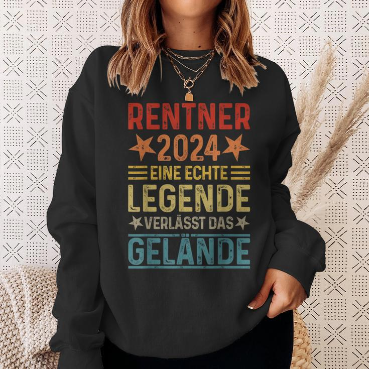 Rente Eine Echte Legende Verlässt Das Gelände Rentner 2024 Sweatshirt Geschenke für Sie