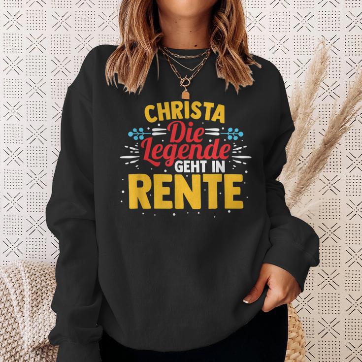 Rentnerin Christa Die Legende Geht In Rente Sweatshirt Geschenke für Sie