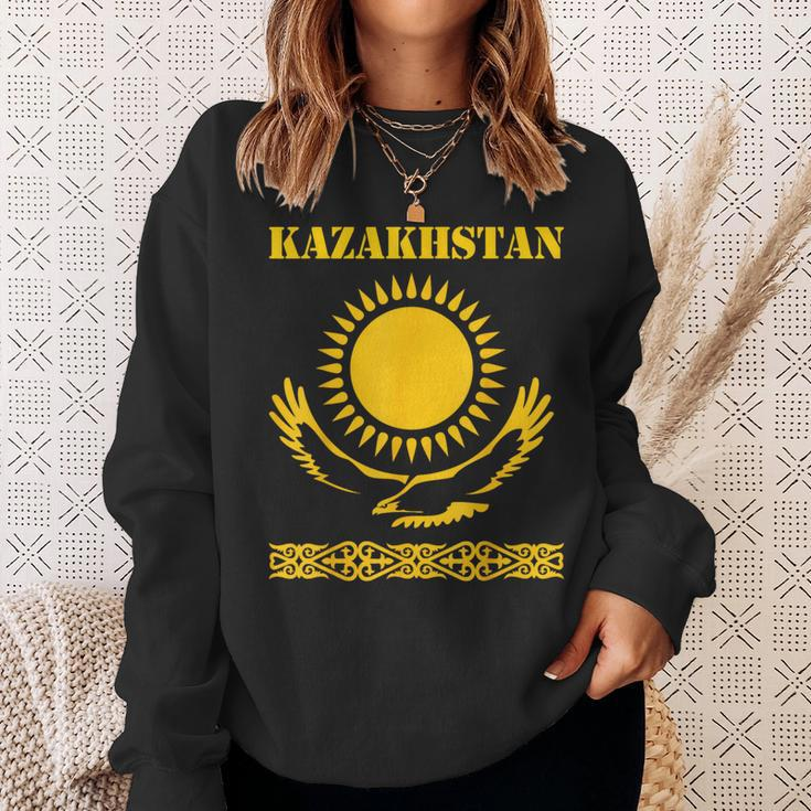 Republic Of Kazakhstan Qazaqstan Kazakhstan Kazakh Flag Sweatshirt Geschenke für Sie