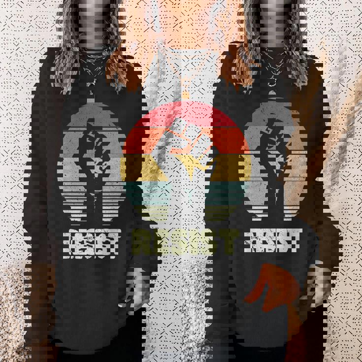 Resist FeministRetro Vintage 70'S Feminism Sweatshirt Gifts for Her