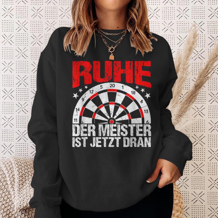 Rest Der Meister Ist Jetzt Dran Dart Spieler Schwarzes Sweatshirt Geschenke für Sie