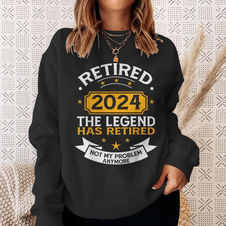 Retired 2024 Retirement Apparel For & Women Sweatshirt Gifts for Her