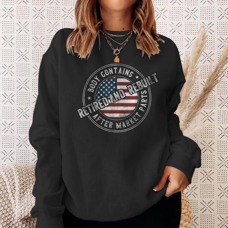 Retired And Rebuilt Knee Replacement Parts Hip Surgery Sweatshirt Gifts for Her