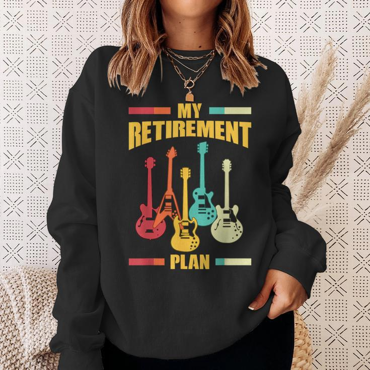 My Retirement Plan Electric Guitar Musical String Instrument Sweatshirt Gifts for Her