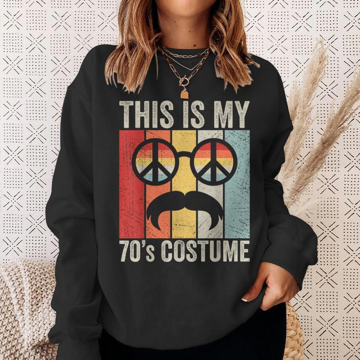 Retro This Is My 70S Costume 70 Styles 1970S Vintage Hippie Sweatshirt Gifts for Her