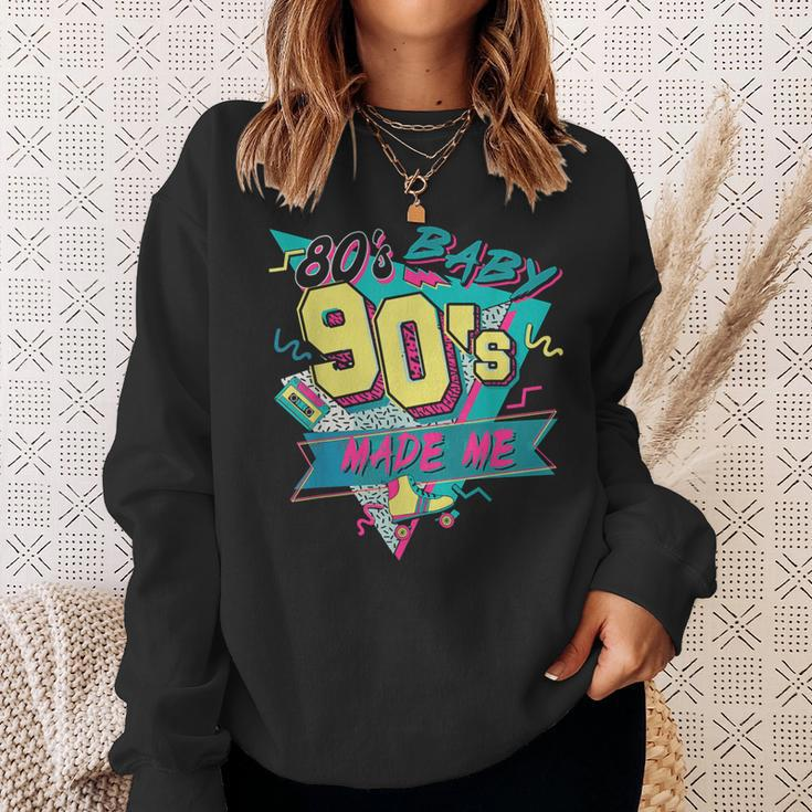 Retro 80S Baby 90S Made Me Vintage 90'S 1990S 1980S Sweatshirt Gifts for Her