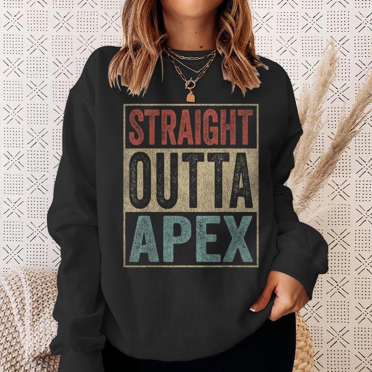 Retro Apex Clothing Straight Outta Apex Sweatshirt Gifts for Her