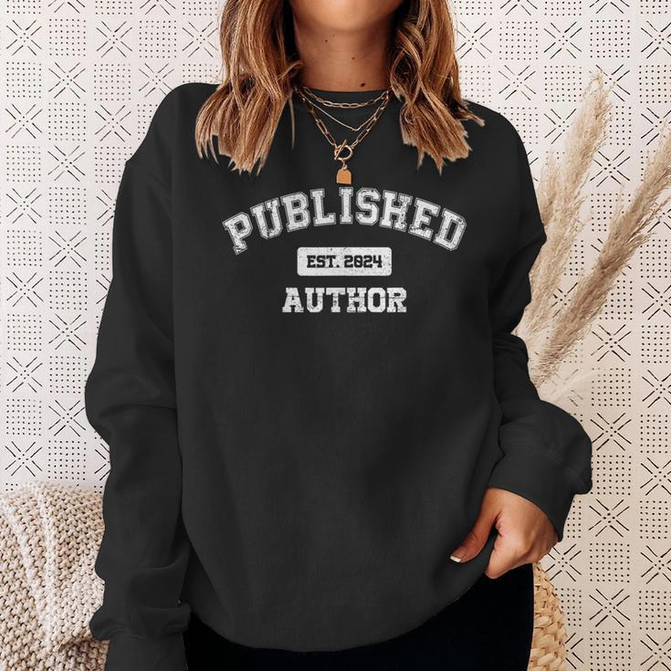 Retro Author Writer Published Est 2024 Writing Writer Sweatshirt Gifts for Her