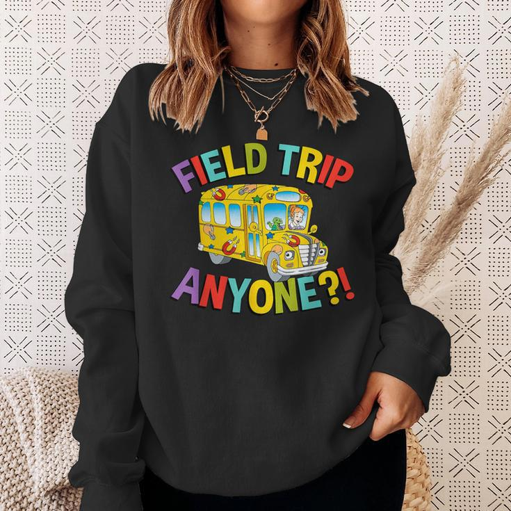 Retro Field Trip Anyone Magic School Bus Driver Sweatshirt Gifts for Her