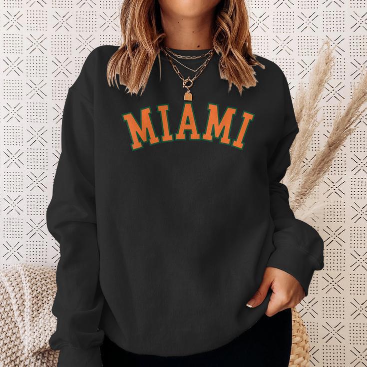 Retro Miami Florida Throwback Classic Sweatshirt Gifts for Her