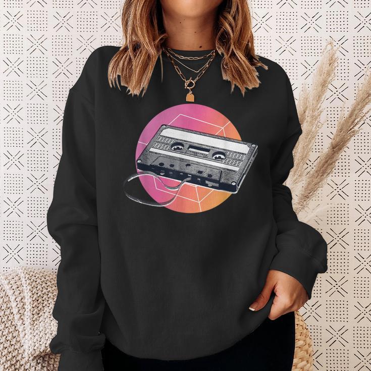 Retro Music Cassette Tape 80S 90S Vintage Graphic Sweatshirt Gifts for Her