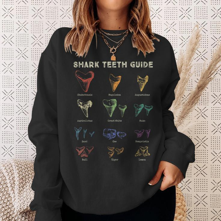 Retro Shark Th Guide Fossil Tooth Collector Sweatshirt Gifts for Her