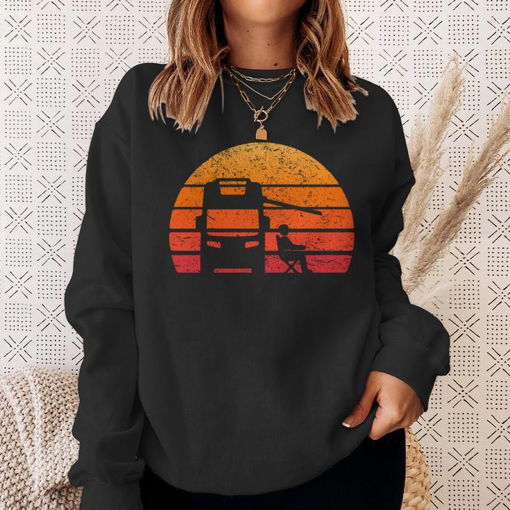 Retro Sunset Rv Camper Motorhome Vintage Sweatshirt Gifts for Her
