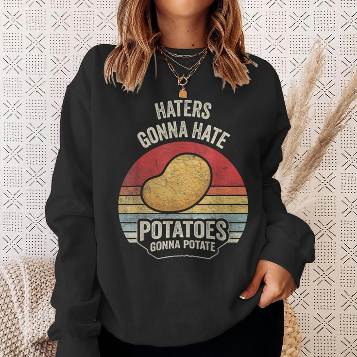 Retro Vintage Potatoes Gonna Potate Potato Lover Sweatshirt Gifts for Her
