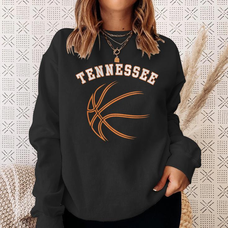 Retro Vintage Usa Tennessee State Basketball Souvenir Sweatshirt Gifts for Her
