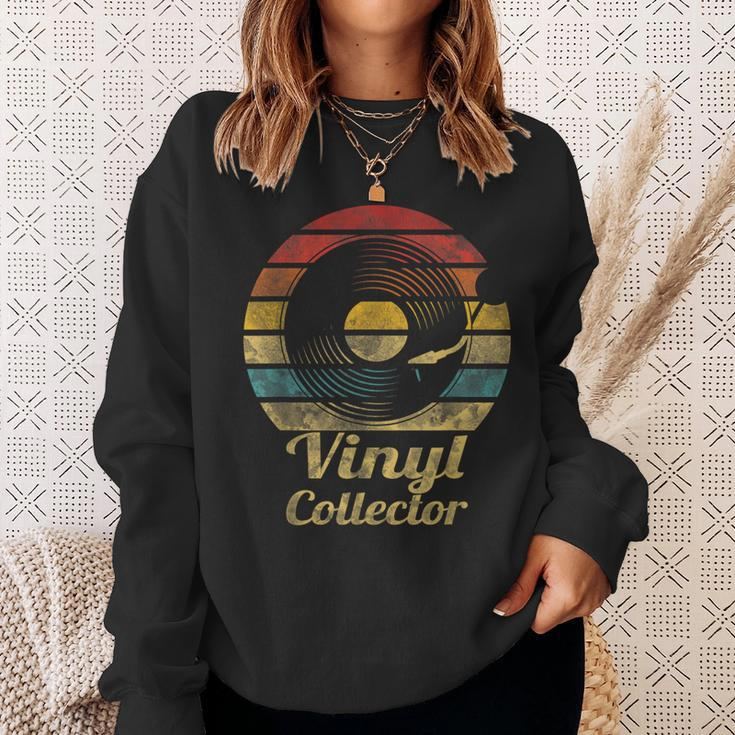 Retro Vinyl Collector Record Player Sweatshirt Gifts for Her