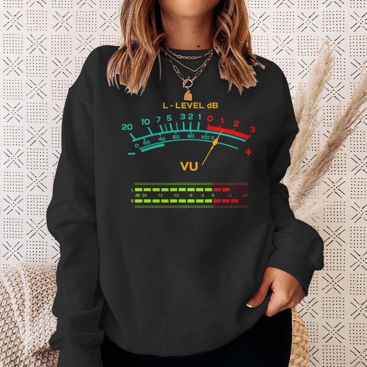 Retro Vu Meter Vintage Hi-Fi Audio Stereo Music Sound Sweatshirt Gifts for Her