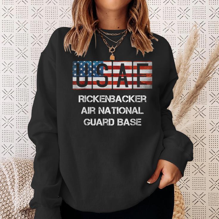 Rickenbacker Air National Guard Base Us Flag Sweatshirt Gifts for Her