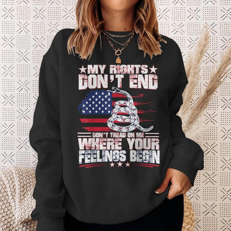 My Rights Don't End Where Your Feelings Begin GunSweatshirt Gifts for Her