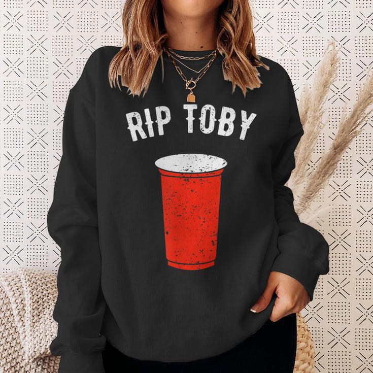 Rip Rest In Peace Toby Red Cup Sweatshirt Gifts for Her