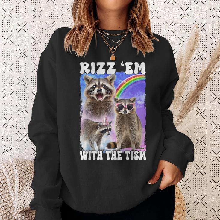 Rizz 'Em With The 'Tism Rizzler Ohio Rizz Sweatshirt Gifts for Her