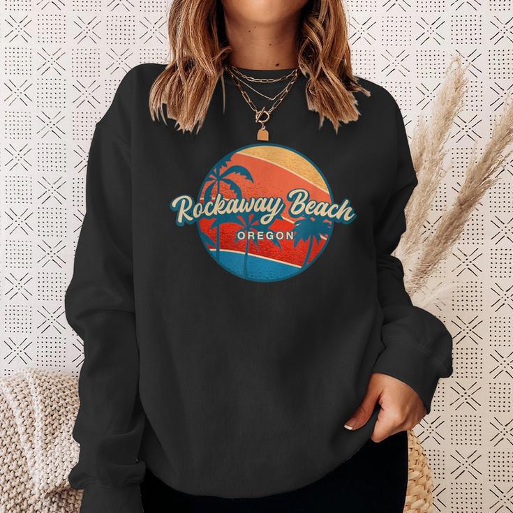 Rockaway Beach Oregon Sommer Oder Tropischer Papa-Zug Sweatshirt Geschenke für Sie