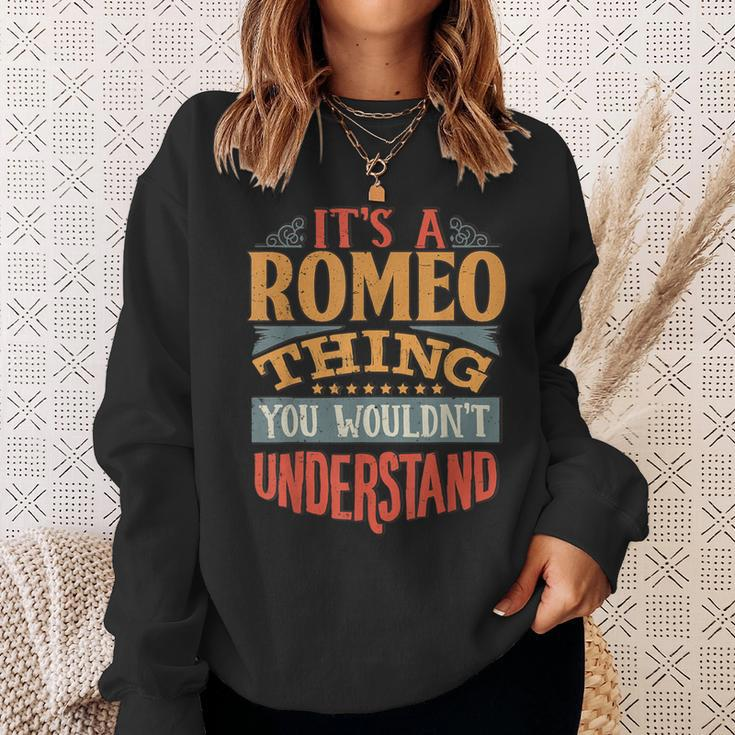 Romeo Name Sweatshirt Gifts for Her