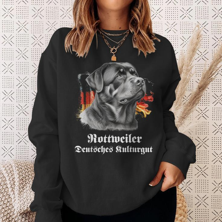 Rottweiler Deutsches Kulturgut Cool Rottweiler Motif Sweatshirt Geschenke für Sie