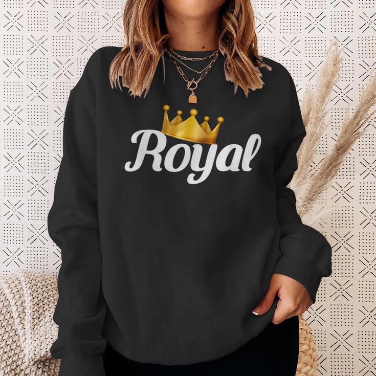 Royal Gold Crown Sweatshirt Gifts for Her