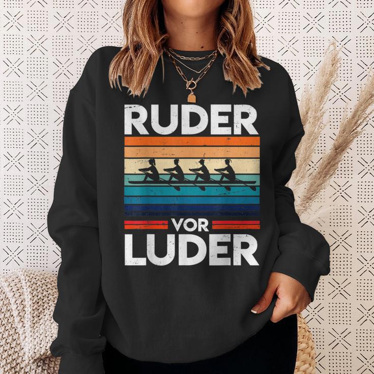 Ruderor Luder For Rowing Athletes Or Rowing Clubs Sweatshirt Geschenke für Sie